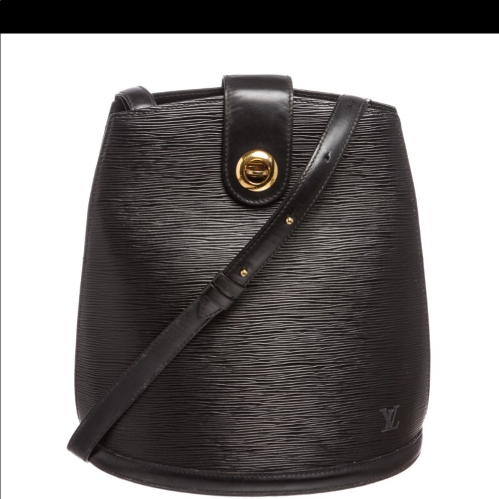 Louis Vuitton Black Epi Leather Cluny Shoulder Bag